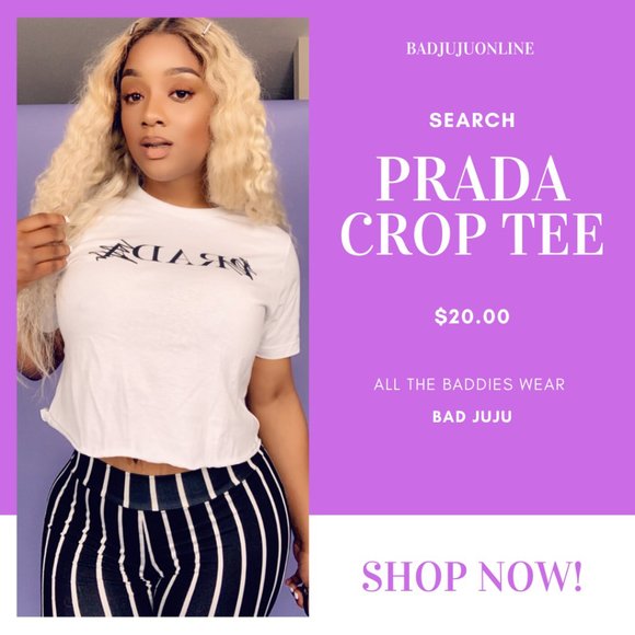 Prada Crop Top Tee - Picture 1 of 2